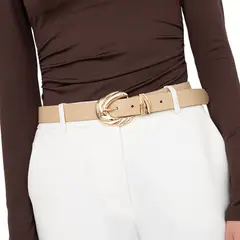 GACEL - Cinturon mujer taupe