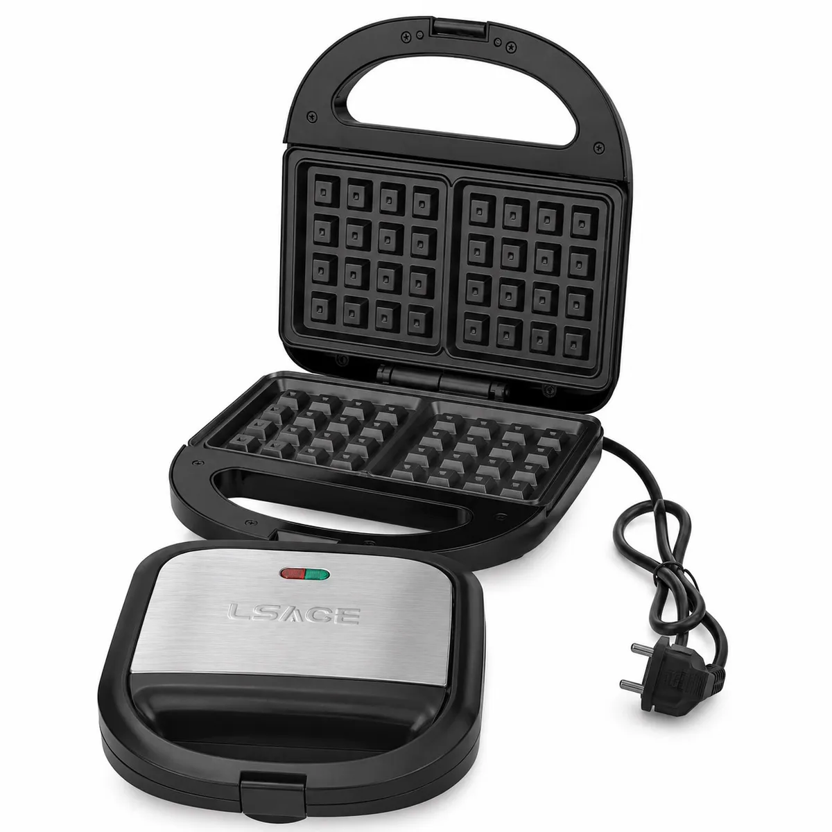 DOPA - Wafflera Y Sandwichera Grill Eléctrico Tasbel Ts-44 2 En 1