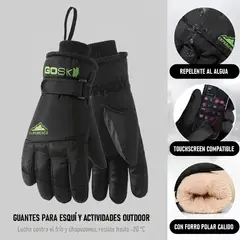DEFENSOR FOREVER - Guantes Térmicos Nieve Mujer Impermeables Touch Goski