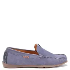 GUANTE - Mocasin de cuero hombre Azul Cayenne