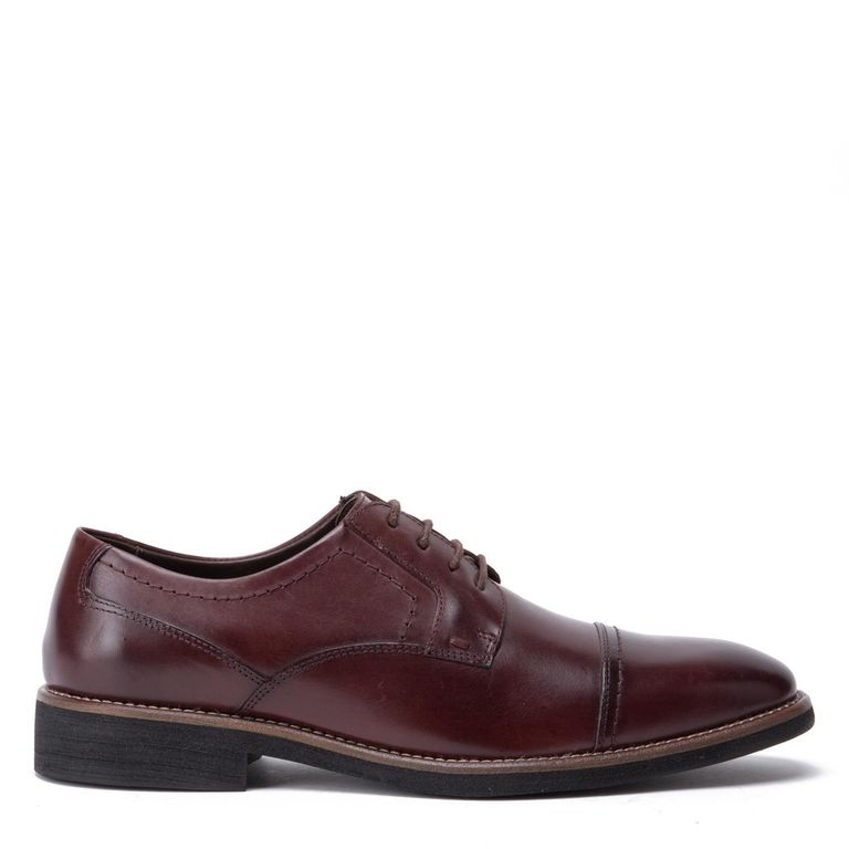 Zapato de cuero hombre guinda Berlin 0035857