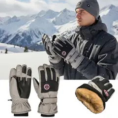DEFENSOR FOREVER - Guantes De Hombre Para Nieve Y Esquí Térmicos Polar Táctil