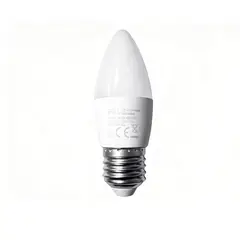 FSL - Ampolleta LED Vela Empavonada 5.5W Base E27 Luz Cálida 3000K