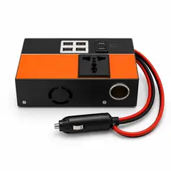 DOPA - Inversor De Corriente 12v A 220v Con 6 Puertos Usb Y Enchufe