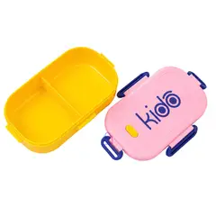 KEEP - Lonchera Escolar Kido 950ml Hermética 2 Divisiones Amarillo - SC