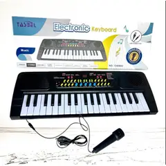 TASBEL - Teclado Musical Infantil 37 Teclas Microfono USB Niños