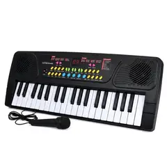 TASBEL - Piano Teclado Niños 37 Teclas 8 Tonos Microfono USB