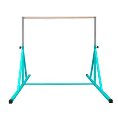 FLIK SPORT - Barra de Gimnasia Artística Ajustable 120-180 cm Flik Bar Fold Plegable Menta