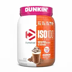 DYMATIZE - ISO 100, Proteina hidrolizada Iso 100 1.4 lb - Dunkin Mocha Latte