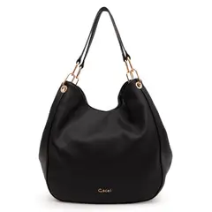 GACEL - Cartera mujer negro Dos Asas Grande