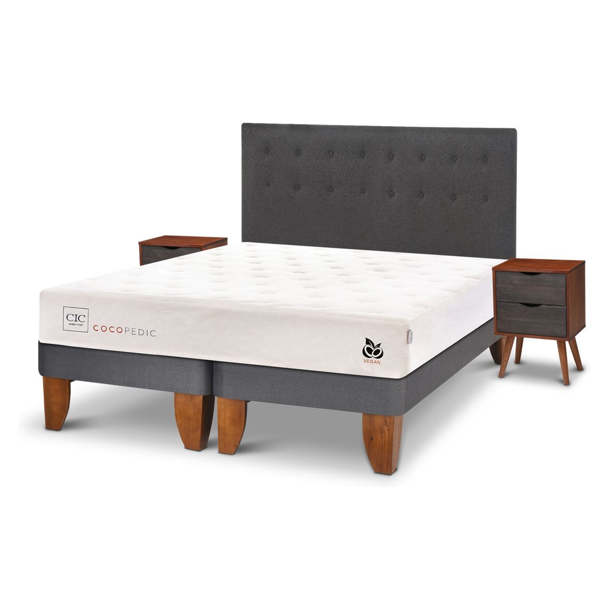 CIC - Cama Europea Cocopedic King Eufrates Set Cic