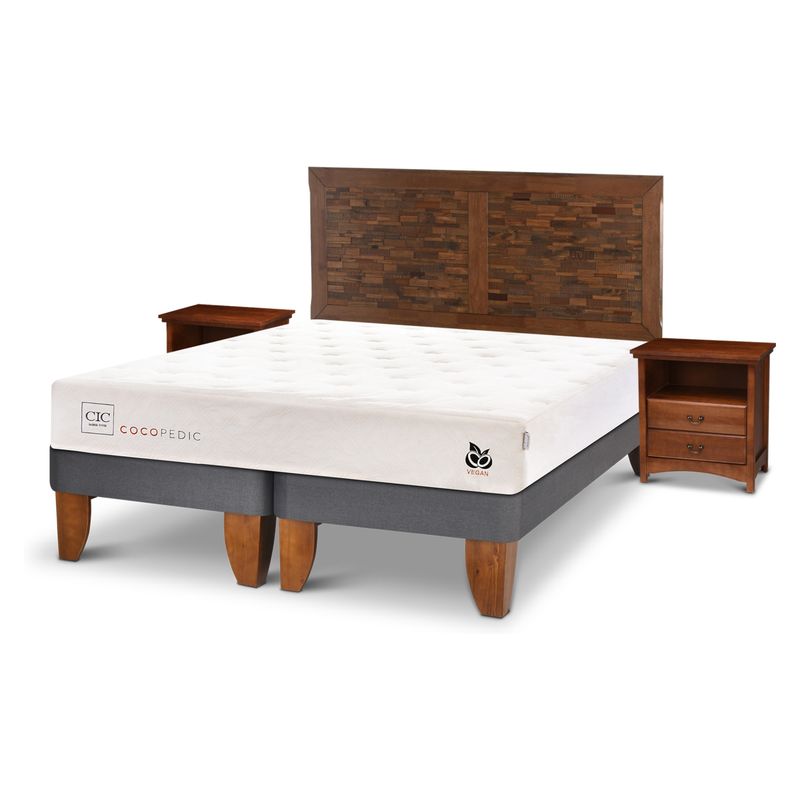 CIC - Cama Europea Cocopedic King Antique Set Cic