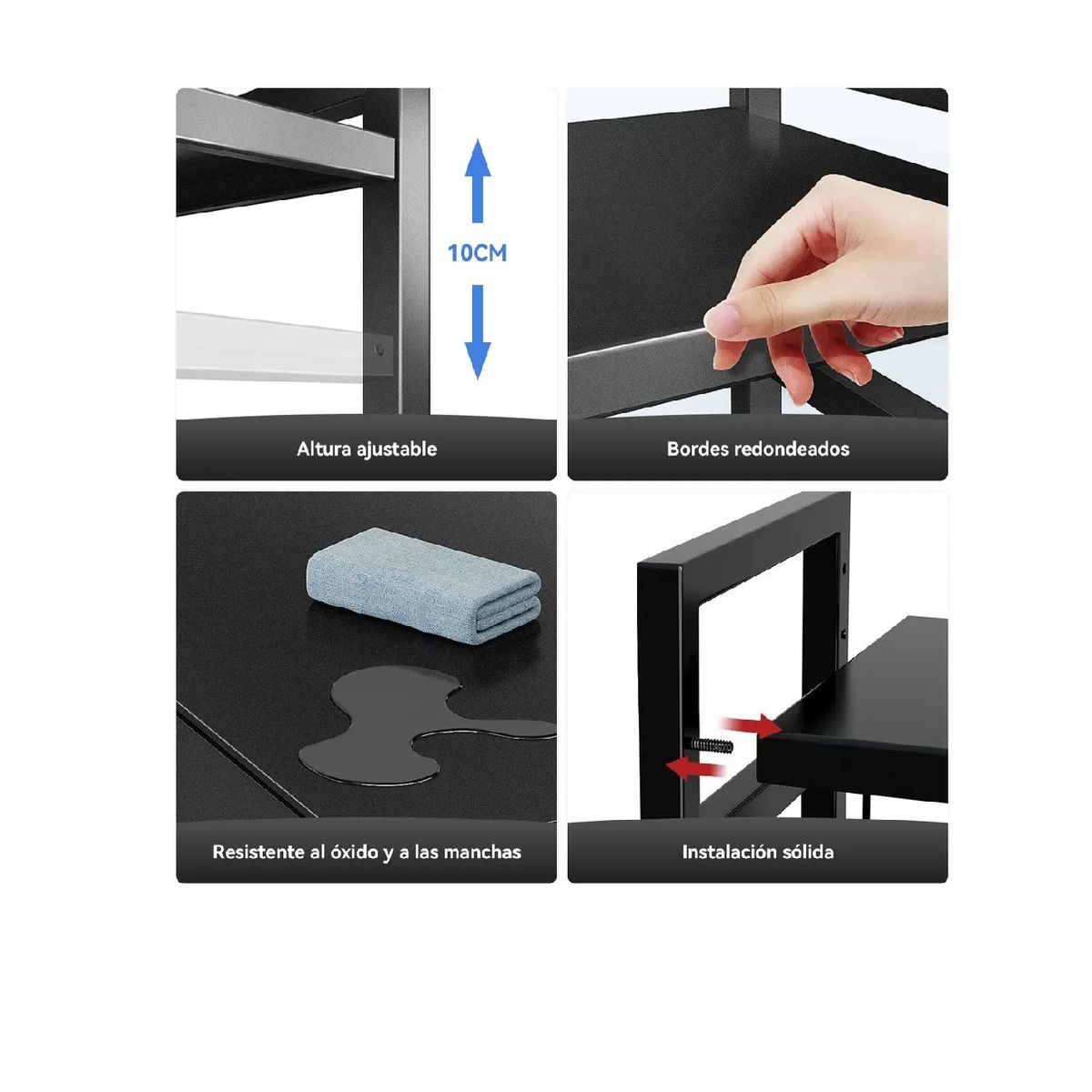 GENERICO - Estante Repisa Extensible Horno Microondas 3 Niveles Cocina