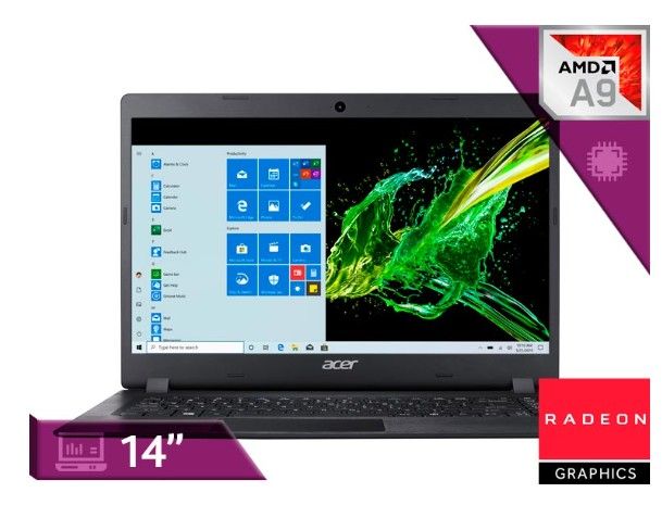 NOTEBOOK ASPIRE 3 A314-21 AMD A9-9420E RADEON R5 8GB RAM/250GB SSD (REACONDICIONADO)
