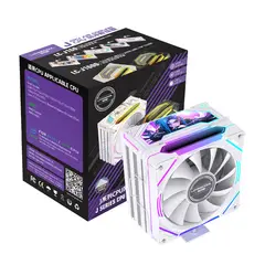 GENERICO - Disipador Cooler Enfriador CPU Lovingcool ARGB 120mm 6 Heatpipes TDP 220W Intel