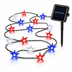 GENERICO - Guirnalda Luz Solar Fiestas Patrias Decoracion 10mt