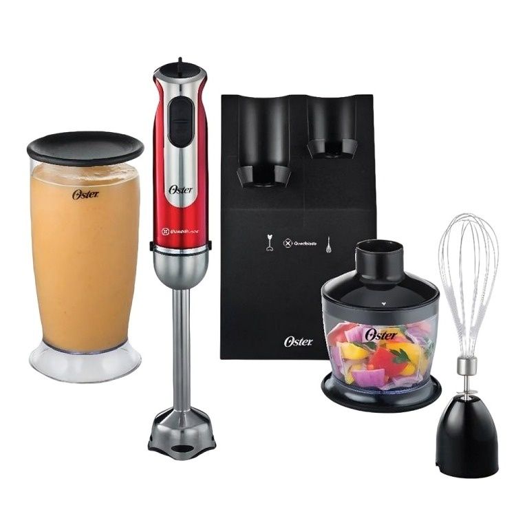 OSTER Batidora Oster® de Inmersión con Accesorios FPSTHB2801 051 Rojo