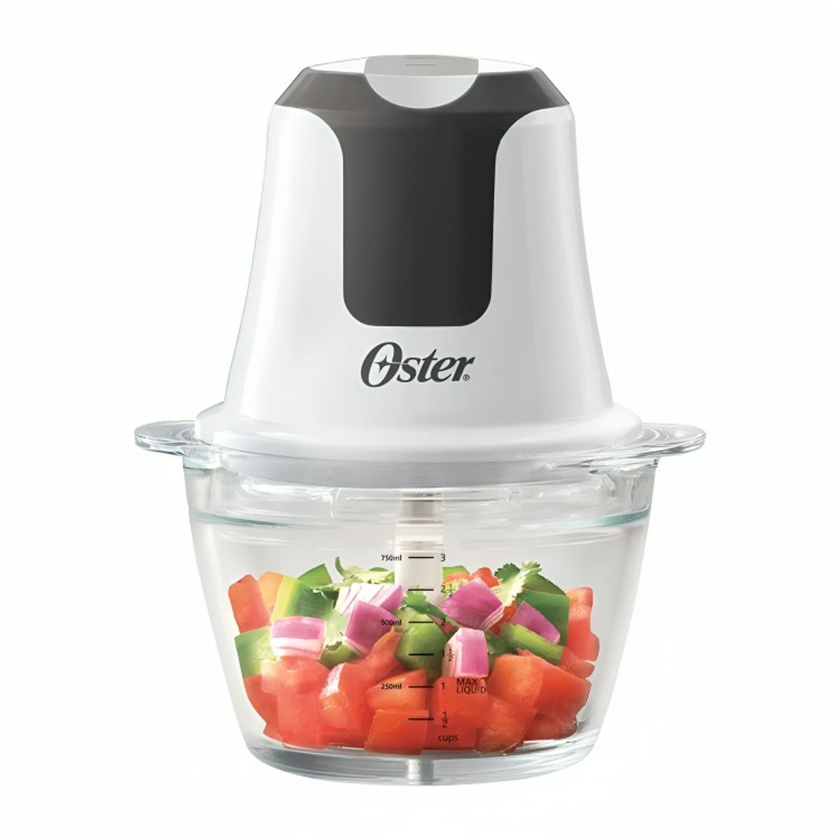 OSTER - Mini Picadora Oster®   250 W 3 Tazas con Bowl de Vidrio FPSTFP3340