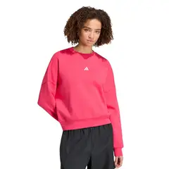 ADIDAS - Polerón Mujer Essentials Feelcozy Logo Pequeño Gris