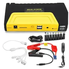 GENERICO - Kit Multiuso Partidor de Bateria+ power bank + Inflador De neumaticos Maletin