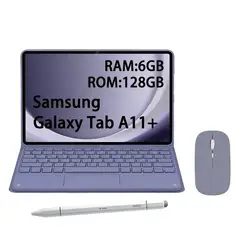 SAMSUNG - Tablet Galaxy Tab A11+ WIFI 6GB+128GB Gris+Teclado Púrpura+Lápiz+Mouse