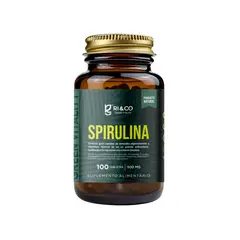GENERICO - Spirulina de Algas Verdes y Azules Natural de Origen Japonés Riandco (500mg 100 Tabletas Espirulina)