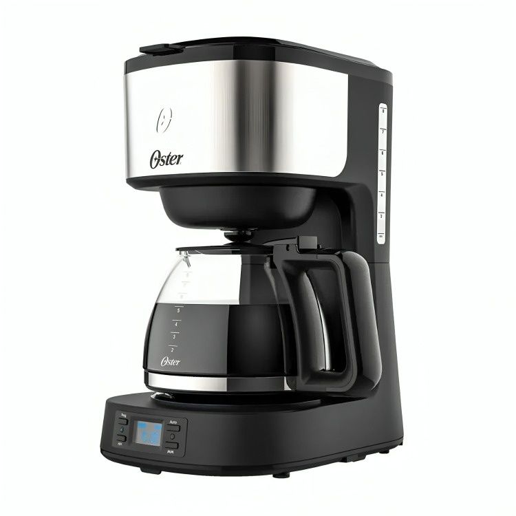 OSTER Cafetera programable Oster® 8 tazas en acero inoxidable BVSTDC10SS