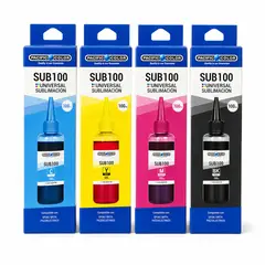 PACIFIC COLOR - Pack Tintas Sublimación SUB100 4x100ml