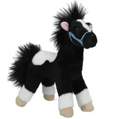 DEPESCHE - Caballo De Peluche Blanco Y Negro Super Suave Miss Melody