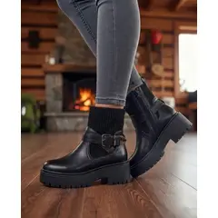 SNOOPY - Botin Mujer taco medio con Plataforma M679