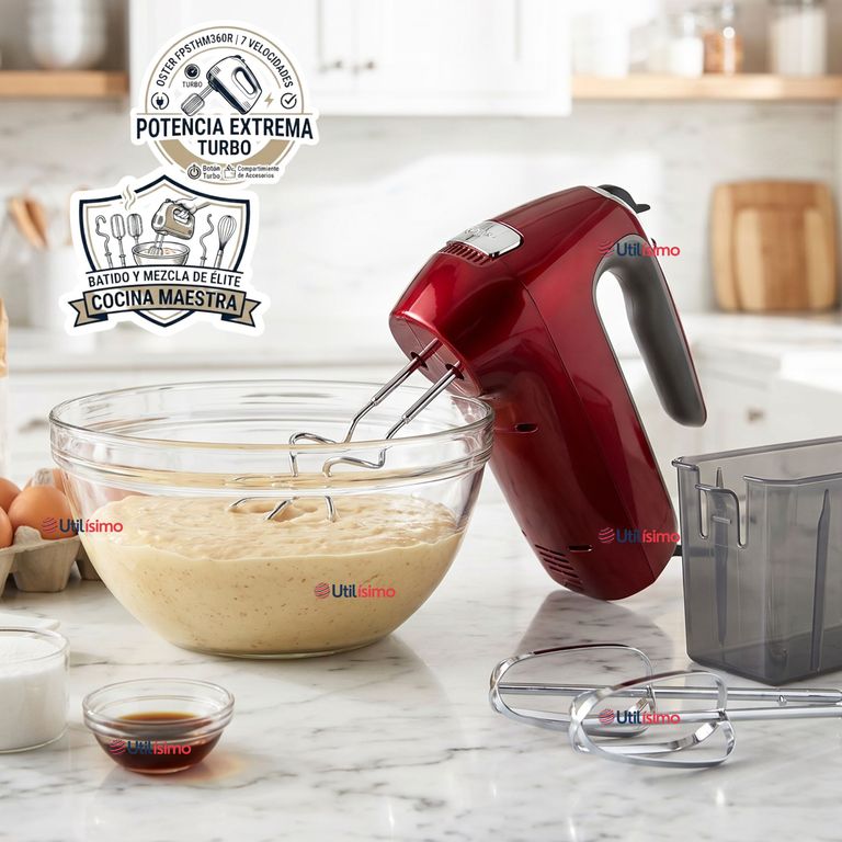 OSTER Batidora De Mano Oster® 7 Velocidades + Función Turbo FPSTHM360R