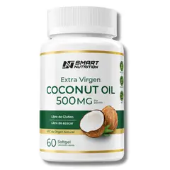 GENERICO - Aceite De Coco Extra Virgen 500mg 60 Cápsulas Softgel