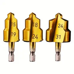 GENERICO - Broca Escalonada De Elevación PPR Brocas 3pcs