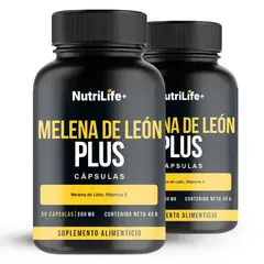 EMETRES - Pack De 2 Melena De León Plus Nutrilife+ Con Vitamina C Suplemento Alimenticio