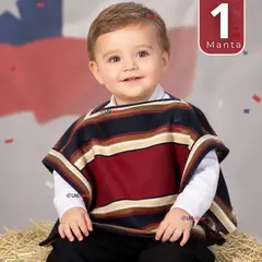 UTILISIMO - Poncho Manta Huaso Niño Baile Cueca Fiestas Patrias