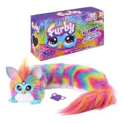 HASBRO GAMES - Dj Furby Arcoíris Rainbow Peluche Multicolor Con Luces Y Sonidos