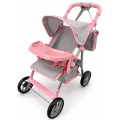 BESTOYS - Coche muñeca 9366t metalico plegable Bolso Pañalero