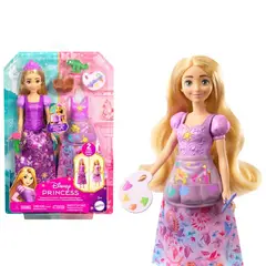 DISNEY - Muñeca  Rapunzel Cambio de Vestido JBG09 mattel