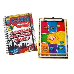 INDEPENDIENTE - Guia o cuaderno para dibujar comic tamaño 15x21cm + croquera 15x21cm + croquera de bolsillo 10x15cm