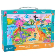 GENERICO - Rompecabezas Puzzle Dinosaurios 100 pzs Niños