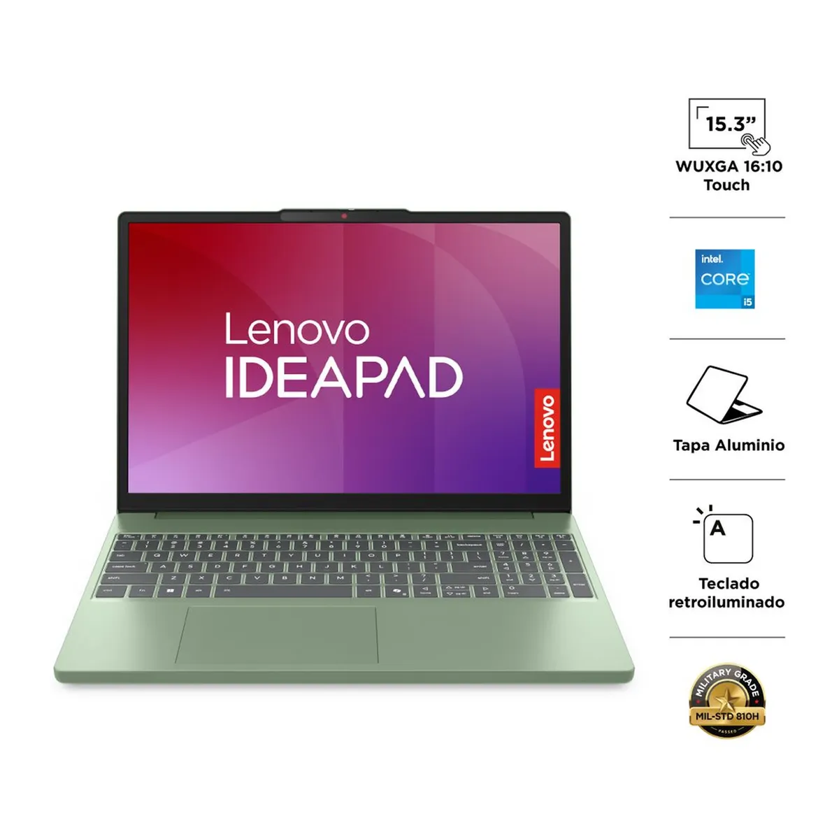 LENOVO - Notebook Lenovo IdeaPad Slim 3 15IRH10 i5-13420H 8GB RAM 512GB SSD 15.3″ Touch W11H
