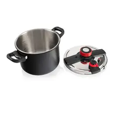 THOMAS - Olla a Presión Acero Inox Negro 8 Litros