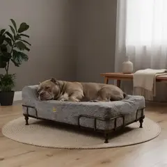 DONNAS PET BOUTIQUE - Cama Ortopedica Para Perros Donnas Huge con base SoHo L