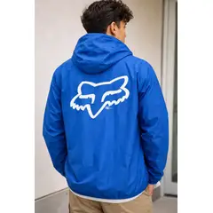 FOX RACING - Cortavientos Azul Unisex Impermeable Fox