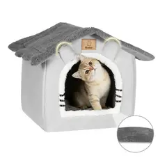 GENERICO - Casa Iglu Para Mascota Cama Gatos Michis Con Cojín Lavable