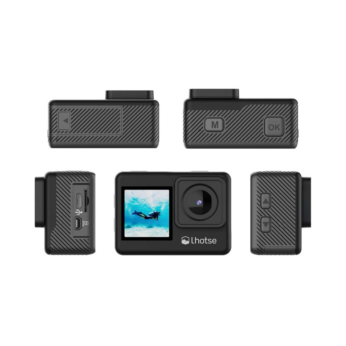 LHOTSE - Camara Deportiva Sumergible 30m WiFi Compatible Sony 4K