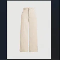 VELVET - Pantalon Cotele Yasmin Burdeo Mujer Tiro Alto