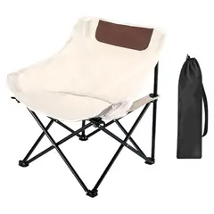 GENERICO - Silla Plegable Portátil Tipo Moon Chair Poltrona para Camping y Jardín - Diseño Ergonómico
