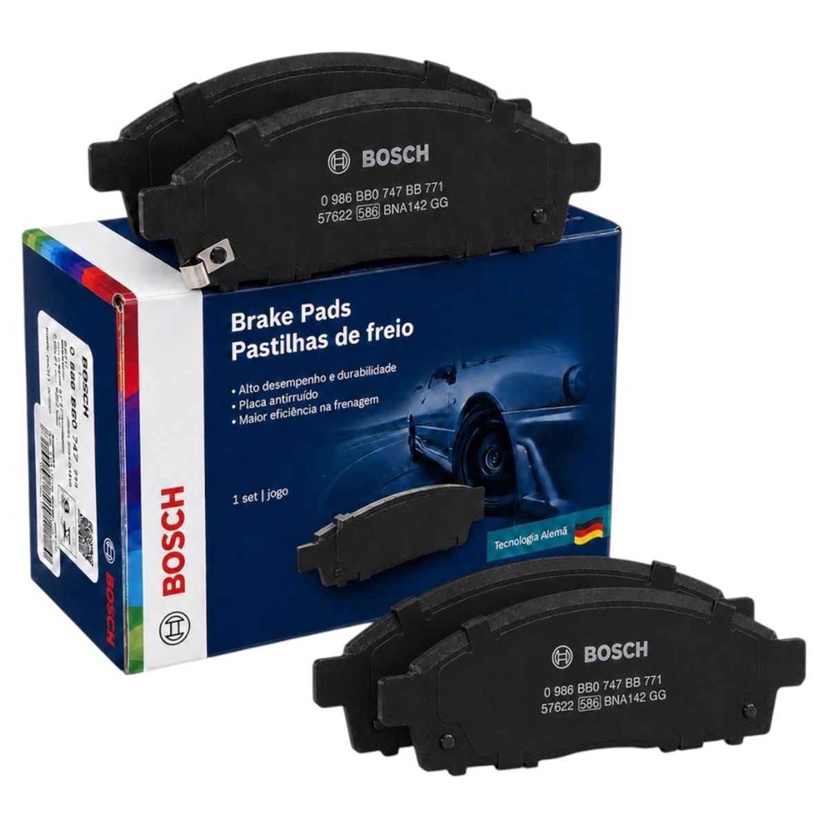 Pastillas Freno Delanteras Mitsubishi L200 2006-2025, marca BOSCH - Foto Principal