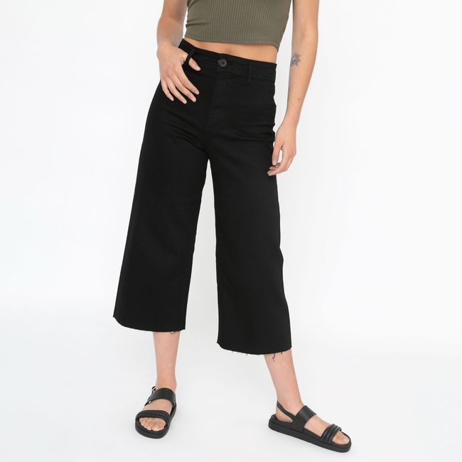 ONLY - Jeans Mom Cropped Tiro Alto Mujer Only